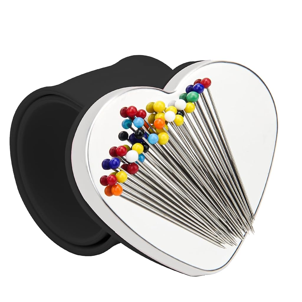HASTHIP® Heart Magnetic Wrist Sewing, Portable Arm Pin Cushion Magnetic Pincushion with Wristband, Magnetic Wrist Sewing Pincushion for DIY Sewing Embroidery Hair Clips HASTHIP® Heart Magnetic Wrist Sewing, Portable Arm Pin Cushion Magnetic Pincushion with Wristband, Magnetic Wrist Sewing Pincushion for DIY Sewing Embroidery Hair Clips